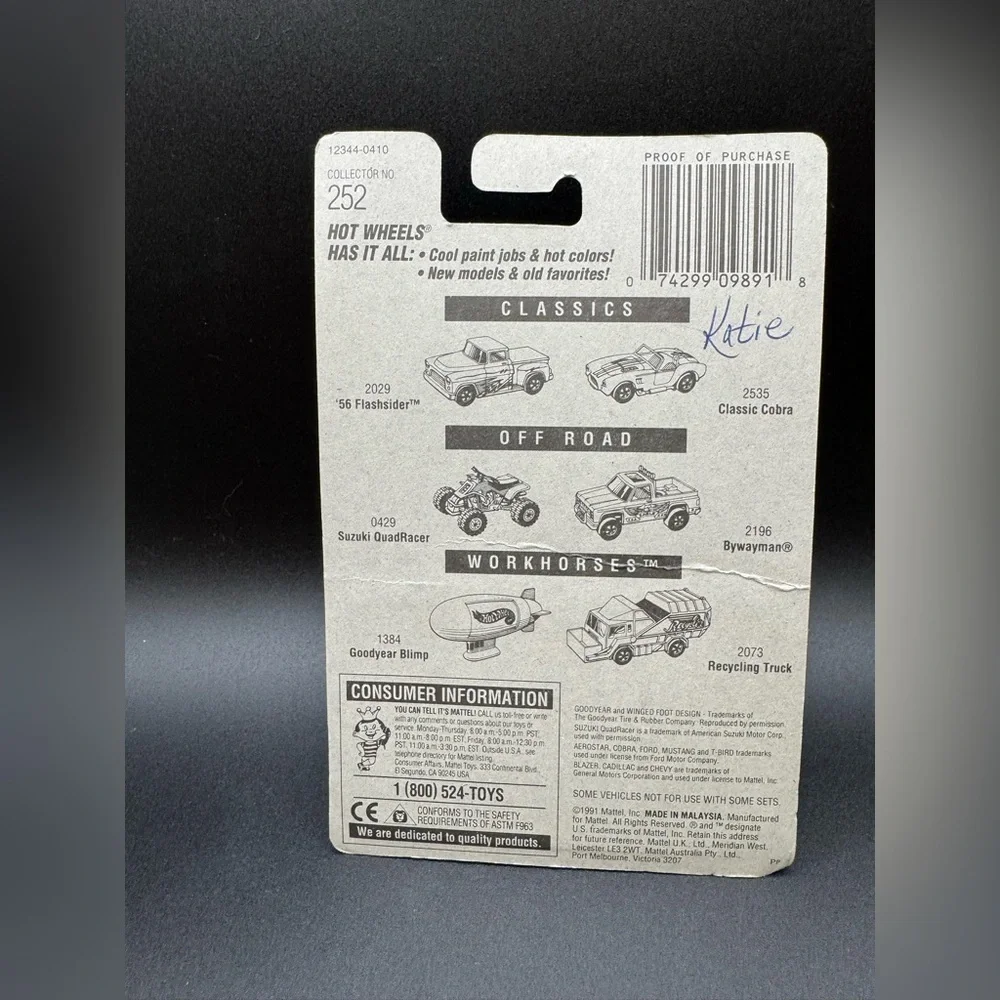 2 NIB Hot Wheels Street Roader #252 And #251 Gulch Stepper HW ‘92 Series